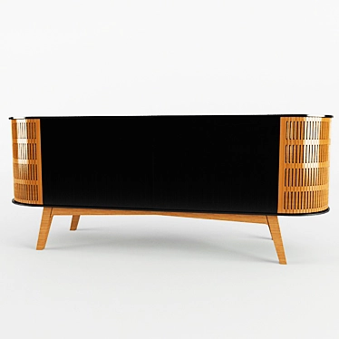 A-Linea Sideboard: Modern Elegance and Functionality 3D model image 1 