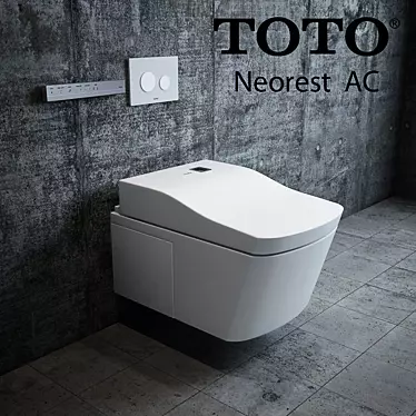 TOTO Neorest AC Toilet - Self-Cleaning with ewater+ and Actilight 3D model image 1 