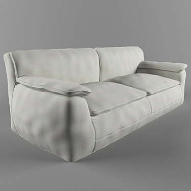 Elegant and Spacious Sofa 3D model image 1 