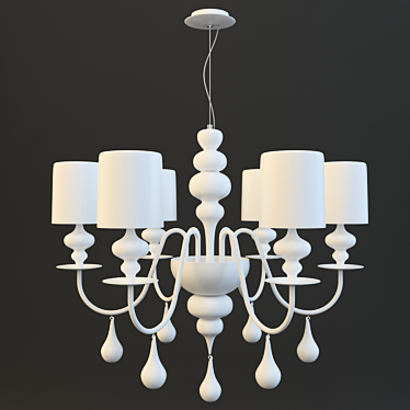 Rainbow Icefield Chandelier 3D model image 1 