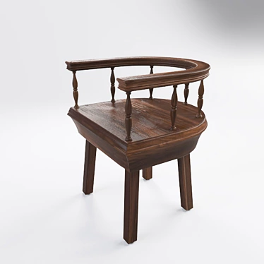 Legendary Renaissance Chair 3D model image 1 
