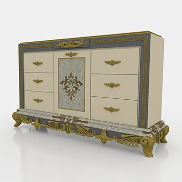 Elegant Essential Wardrobe 3D model image 1 