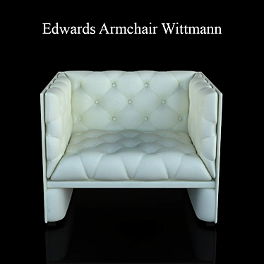 Elegant Edwards Armchair by Wittmann 3D model image 1 