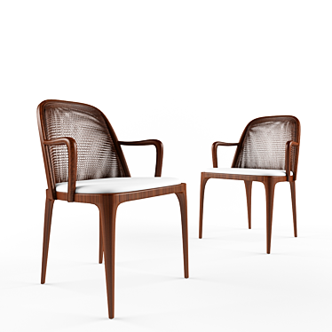 Elegant Grace Chair 3D model image 1 