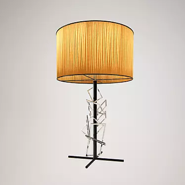 Luxury Rhomboid Table Lamp - Porta Romana 3D model image 1 