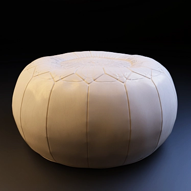 Leather ottoman