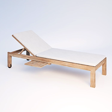 Coastal Retreat Chaise Lounge 3D model image 1 