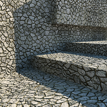 Sculpted Stone Texture 3D model image 1 