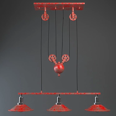 Daring Chandelier Statement Piece 3D model image 1 