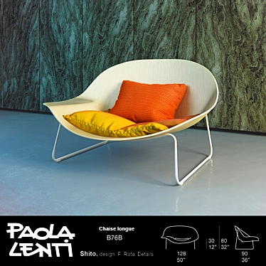 Designer Shito Chair by Paola Lenti 3D model image 1 