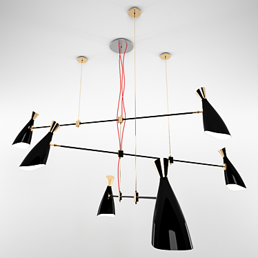 Elegant Duke Pendant Lighting 3D model image 1 