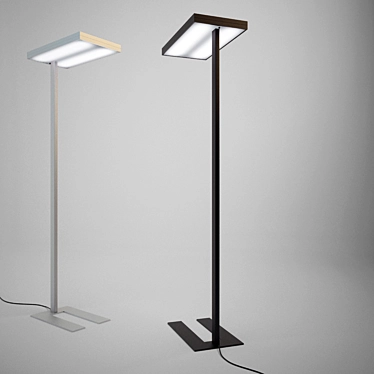 HALLA LEIRA Floor Lamp - Elegant Lighting Solution 3D model image 1 