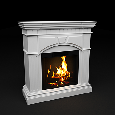 Modern Sherwood Fireplace 3D model image 1 