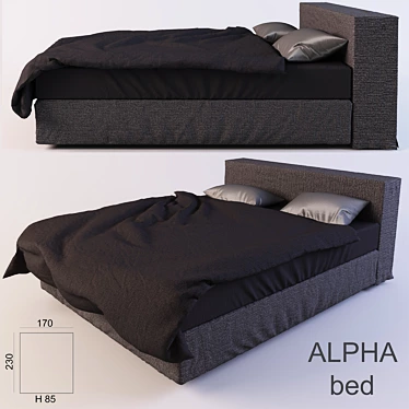 ALPHA BED bed with linens