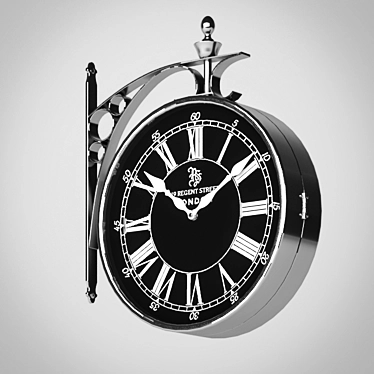 Elegant Regent Street Large Clock 3D model image 1 