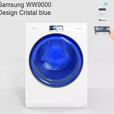 Samsung WW9000 Blue Design Excellence 3D model image 1 