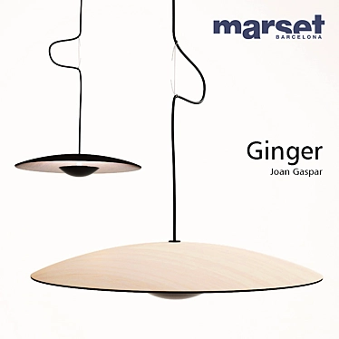 Ginger Lighting Collection: Chandeliers, Lamp, and Floor Lamp 3D model image 1 