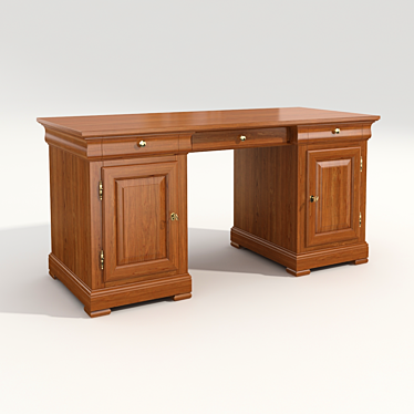 Classic Writing Desk Selva E6081 3D model image 1 