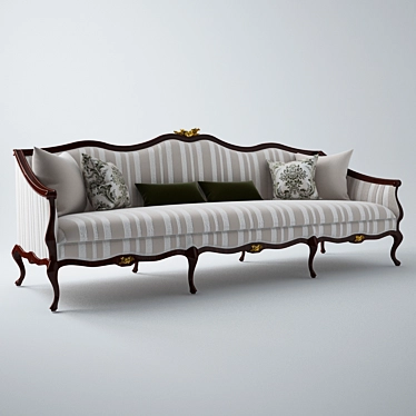 Luxurious Henredon Brigitte Sofa 3D model image 1 