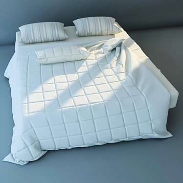 Luxury Bed Linen Set 3D model image 1 