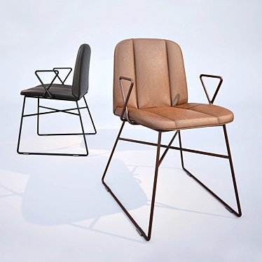 Billiani HIPPY Chair: Italian Chic 3D model image 1 