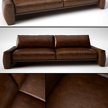 Italian Elegance: Giorgetti S1 Sofa 3D model image 1 