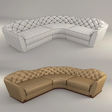 Elegant Longhi Grace Sofa 3D model image 1 