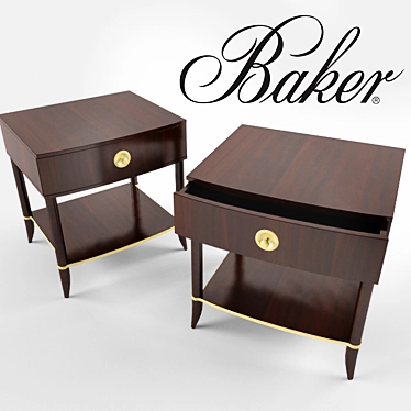 Kirar Nightstand: Modern Elegance 3D model image 1 