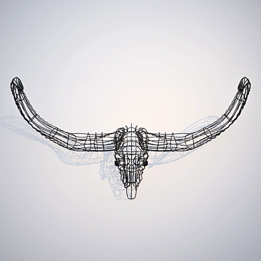 Mystic Yak Head Sculpture 3D model image 1 