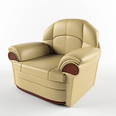 Crown 12 Armchair: Elegant Design 3D model image 1 