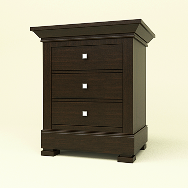 Modern Antique Nightstand: Zichele 6513 3D model image 1 