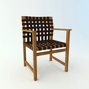 Vis-à-Vis Outdoor Chair - Stylish and Durable! 3D model image 1 