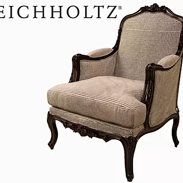 Elegant French Chair by Eichholtz 3D model image 1 