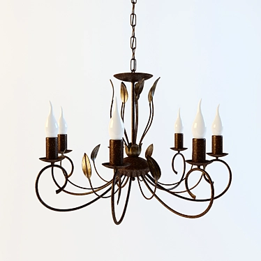 Elegant Catania 86868 Pendant Light 3D model image 1 