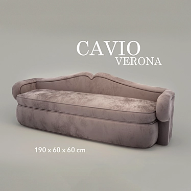 Modern Verona Banquette - Cavio 3D model image 1 