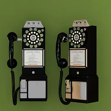 Retro Telephone: Classic Design 3D model image 1 