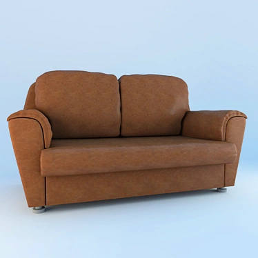 Vintage Leather Sofa - 160x85x90 - 2012 Archive 3D model image 1 