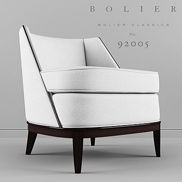 Title: Bolier Lounge Chair: Elegant Comfort 3D model image 1 
