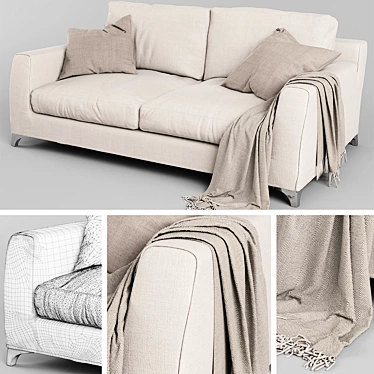 Modern Italian Design Sofa: MR FLOYD 3D model image 1 