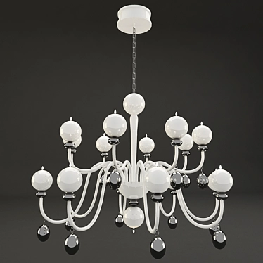 Luxury Crystal Chandelier 3D model image 1 