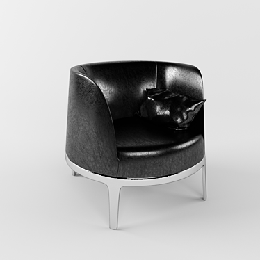 Swivel Charm: Omni Armchair 3D model image 1 