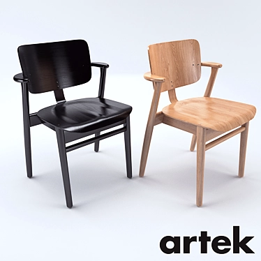 Artek Domus Chair: Timeless Elegance and Scandinavian Design 3D model image 1 