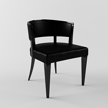 Compact Beech Tub Chair 3D model image 1 