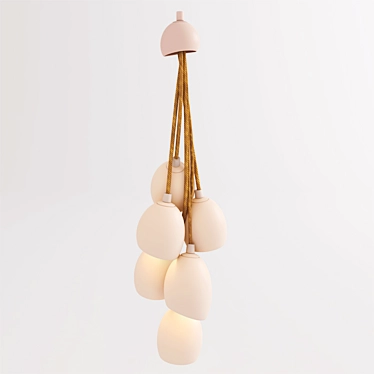 Hassiba: Elegant Ceiling Lighting 3D model image 1 