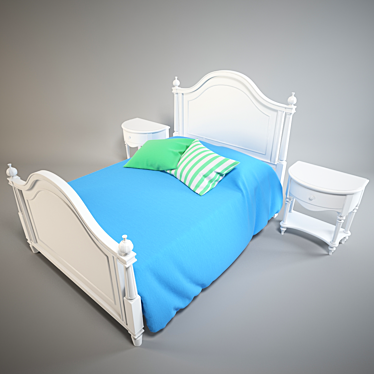 Timeless American Furniture Bed 3D model image 1 