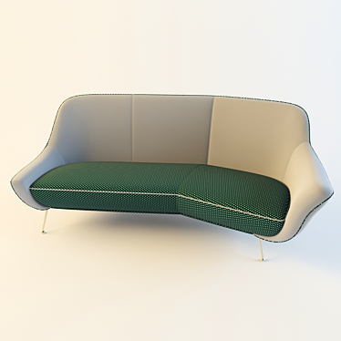 Title: Baxter Mio Deluxe Sofa 3D model image 1 