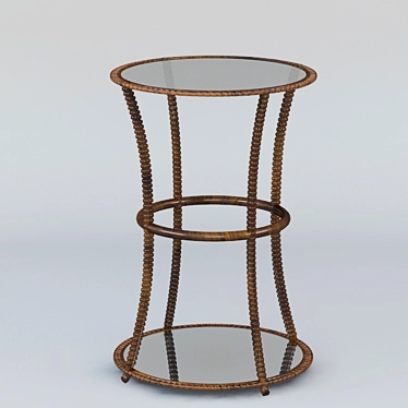 Elegant Arabic Coffee Table 3D model image 1 