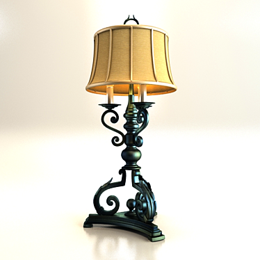 Elegant Achantus Table Lamp 3D model image 1 