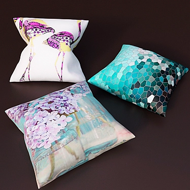 Cozy Dream Pillows 3D model image 1 