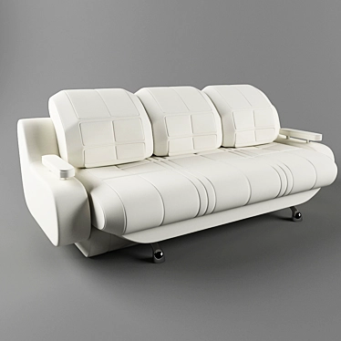 Modern White Sofa 3D model image 1 